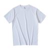 280g de algodão branco da indústria pesada masculina e feminina de manga curta camiseta de manga curta decote pequeno camisa base opaca grossa branca pura t-shirt maré