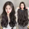 Peluca para Mujer, Extensión de Cabello de Una Pieza en Forma de U, Voluminosa, Invisible, Sin Costuras, Rizos Grandes y Ondulados [Procesamiento Personalizado]
