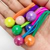 Corda de Cabeça Infantil Cor Candy Elástico de Borracha Anéis de Cabelo Corda de Cabeça para Rabo de Cavalo Sete Cores Bola Redonda Acessórios de Cabeça Acessórios de Cabelo de Princesa