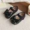 Zapatos de Princesa de Moda Estilo Coreano para Niñas, Nuevo Modelo Primavera y Otoño 2026, Zapatos de Cuero con Lazo para Niñas, Zapatos de Suela Blanda para Combinar con Vestidos