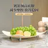 Plato de frutas para mesa de centro de sala, adorno creativo para almacenamiento de bocadillos y dulces, lujo ligero, gama alta, alto valor estético, bandeja transparente para frutas secas