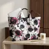 Plataforma independente Temu transfronteiriça nova bolsa de mão à prova d'água PVC+lona para o dia a dia portátil bolsa de ombro bolsa tote