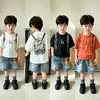 Conjunto de Ropa de Verano para Niños 2026 Nuevo Elegante Conjunto Casual de Dos Piezas de Manga Corta para Niños Ropa de Bebé Ropa para Niños Tendencia al por Mayor