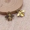 21X20Mm 1.16g Multicor Joias Atacado Artesanal DIY Animal Voador Pingente de Abelha