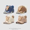 Nueva Gorra de Béisbol con Visera de Dibujos Animados de Otoño para Niños, Linda Moda para Niños y Niñas, Oso, Pana, Gorra de Béisbol