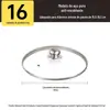 Tampa de Vidro Temperado para Panela Doméstica 32cm Resistente a Altas Temperaturas Tampa para Wok Tampa Universal para Frigideira Tampa Específica para Panela de Cozinha