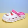 Nuevos zuecos de verano para mujer para uso en exteriores, antideslizantes, de suela gruesa, que aumentan la altura, de punta cerrada, sandalias de playa casuales y modernas