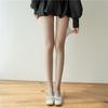 Meias vermelhas ultrafinas de verão quente meia-calça de veludo fosco perna sexy anti-gancho de seda através de meias de base de carne