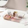 Caja de almacenamiento de escritorio acrílica transfronteriza para baño, tocador, cosméticos, esmaltes de uñas, pintalabios