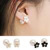 B042 ¡nuevo! Pendientes de joyería importados de Corea flor de cinco pétalos Perla Dama estrella Pendientes estilo coreano