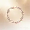 Pulsera Gvc Jiijia Serie Flor de Mariposa de Gama Alta para Mujer, Joyería de Mariposa de Cristal, Lujo Ligero Europeo y Americano, Elegante y Sofisticada