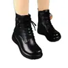 Moda Retro Mujer Dr. Botas Martens 2026 Otoño/Invierno Nuevas Casual Versátiles Plataforma Engrosadas Forradas de Lana Cálidas Con Cordones Botines