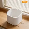 BNBS Caja de Almacenamiento Giratoria de Escritorio Abierta para el Hogar Caja de Papelería Compartimentada Fácil de Limpiar Caja de Almacenamiento para Dormitorio