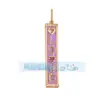 M22 novo pingente de cobre puro micro-incrustado Sonho de Amor Feliz Chefe Feliz letra feliz