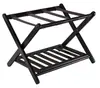 Portamaletas de Hotel para Casa, Hotel, B&B, Dormitorio, Estante Plegable de Almacenamiento, Bambú Nano, Estante de Almacenamiento para Maletas de Habitación de Huéspedes