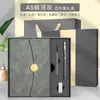 Caixa de Presente com Caderno A5 Conjunto Personalizado Novo Estilo Negócios Reunião de Alto Padrão Caderno Lembrança com Impressão de Logo Disponível