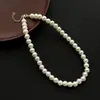 Colar Infantil Branco Alto Padrão Exquisito Clipe de Orelha de Pérola Joia Meninas Versátil Corrente para Clavícula de Menininha Joia
