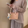 Moda Feminina Primavera Estilo Coreano Bolsa Pequena 2026 Nova Bolsa Quadrada Pequena Simples Versátil Bolsa de Ombro Transversal Bolsa para Celular