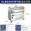 Freidora Eléctrica Comercial con Separación de Aceite y Agua, Freidora de Gas Vertical de Gran Capacidad para Venta Ambulante, Adecuada para Freír Pollo, Papas Fritas y Churros