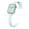 Adecuado para Correa de Apple Watch Adelgazante de Silicona Cóncava Estampado de Leopardo Correa de Reloj Universal Generación Ultras9Watch76