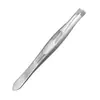 Pinzas de Acero Inoxidable de Alta Precisión para Cejas con Puntas Anguladas Chapadas en Oro, Pinzas para Cejas que No Pellizcan, Herramientas de Belleza, Pinzas de Belleza Especializadas para Dar Forma a las Cejas