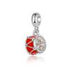 Serie de Colgantes Rojos con Cuentas de Estilo Retro Pulsera DIY Collar Colgante Pulsera Trenzada Material Pulsera Día de la Madre