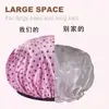 Gorro de ducha impermeable para mujer, elegante y atractivo, adecuado para usar en la ducha y la cocina, a prueba de aceite, de doble capa, engrosado, para uso doméstico