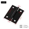 Bisagra pequeña de acero inoxidable con revestimiento negro para puerta de gabinete, bisagra plana de 1 a 4 pulgadas, fabricante Jieyang