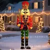 Quebra-Nozes de Natal Decoração Externa com Luzes LED Soldado Quebra-Nozes Grande Luzes para Decoração de Quintal e Varanda
