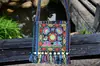Bolso de un solo hombro bolso con flecos bolso estilo étnico bandolera souvenir de viaje bolso bordado Leidezhu Yunnan tela gruesa cremallera pequeño
