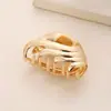 Presilha Borboleta de Metal Líquido, Presilha Tubarão de Luxo, Grampo Doce e Descolado para Cabelo na Parte de Trás da Cabeça, Adorno de Cabelo para Meio Preso