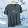 Fabricante de Origem Tops de Manga Curta Esportivos Gelo Seda Secagem Rápida Roupas Verão Masculino Fino Manga Curta Respirável Tamanho Grande Gola Redonda Masculino