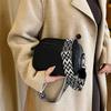 Bolso bandolera pequeño transfronterizo de comercio exterior, color sólido, moderno para mujer, 2024 nuevo, moda para dama, versátil, de hombro, pequeño, cuadrado