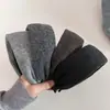Diadema Ancha de Punto Versátil para Otoño e Invierno Moda Perezosa Adorno para el Cabello de Corona Alta Adelgazante Pinza para el Cabello Adorno para el Cabello