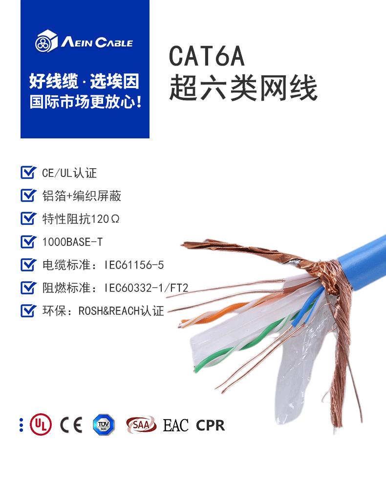CAT6A工业以太网线