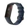 Correa de Silicona Adecuada para Fitbit Charge3/4 con Patrón de Diamante, Pulsera de Repuesto Oficial con Patrón 3D