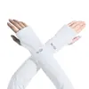 Mangas de Hielo Protección Solar para Brazos para Hombres y Mujeres, Mangas de Hielo de Seda para Deportes al Aire Libre, Protección UV, Universales, Simples y Elegantes Mangas de Hielo para Protección Solar