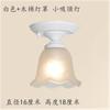 Luz de teto pequena de cabeça única simples de ferro estilo europeu cobre preto branco iluminação de corredor de varanda frete grátis