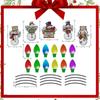 RFM041 adesivos magnéticos refletivos de Natal transfronteiriços boneco de neve anjo corpo de lâmpada adesivos de decoração adesivos magnéticos para geladeira