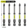 Cabeça Cruzada de Lote Aço de Tungstênio Magnético Forte Antiderrapante Resistência ao Impacto Chave de Fenda Elétrica Furadeira Elétrica Manual Sleeve Beetle D2 Nunchakus