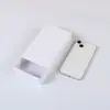 Caja de Regalo Rectangular de Cartón Rígido con Cajón, Superficie de PVC, Personalizable con Logo, Caja Pequeña de Regalo para Joyería