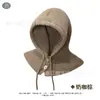 Gorro Pasamontañas Coreano para Mujer Invierno Cálido Bufanda Todo en Uno Estilo de Pareja Protección para las Orejas Gorro de Punto de Lana Estilo K