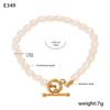 Xinyi Xinbarok Colar com Fivela de Lontra e Pérolas de Água Doce Pulseira de Nicho com Pingente de Pérolas Brincos Joias da Moda