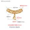 Hebilla colgante de estilo retro para mujer, hebilla plateada con codo de tubo Xiangyun, cabeza de colgante de cristal DIY, hebilla de Buda de jade