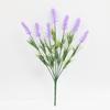 Flor artificial flocagem lavanda planta artificial flor artificial planta verde casa interior casamento decoração de casamento ornamentos atacado