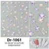 Nuevo Sticker Popular de Flor Silvestre Pequeña con Relieve 5D para Uñas Redanco Calcomanía Estéreo para Uñas Dr-1060