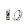 Cuarteto de Diamantes Suizos Simple Hebilla de Oreja con Poste Chapada en Plata Imitación Diamante Destellante Pendientes para Hombre Pendientes Cuadrados de Presión con Diamante Coreanos