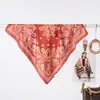 Bufanda de Satén de Seda con Estampado de Cachorro Fresco de Verano, Bufanda Cuadrada Versátil para Viaje, Bufanda Fina para Mujer al por Mayor