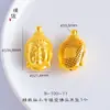 Vietnã areia ouro Buda cabeça pingente colar como ouro grande dia Buda pingente camisola cadeia personalidade mulheres retrô
