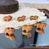 Madera de Melocotón Vieja Cerdo a Cuestas Cerdo Wenwan Decoración Versátil Pulsera DIY Cuentas Espaciadoras Cuerda Trenzada Colgante Accesorios Creativos